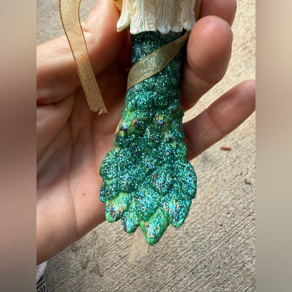 Heirloom Ornament, The Ashton-Drake Galleries Peacock Fantasy Wings of Light - Picture 11 of 11